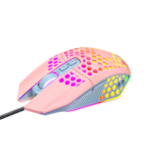 Pink Comb Textured Mouse