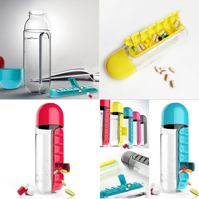 Water Bottle Pill Organizer - The Gadgets Outlet