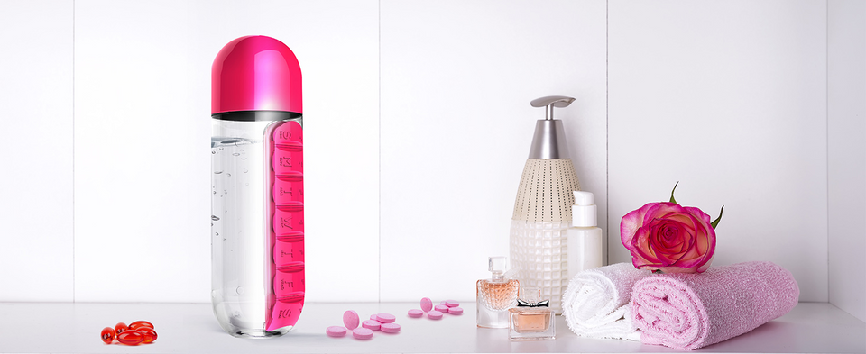 Water Bottle Pill Organizer - The Gadgets Outlet