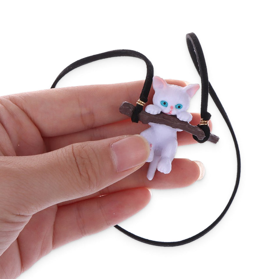 Clinging Cat Pendant Charm