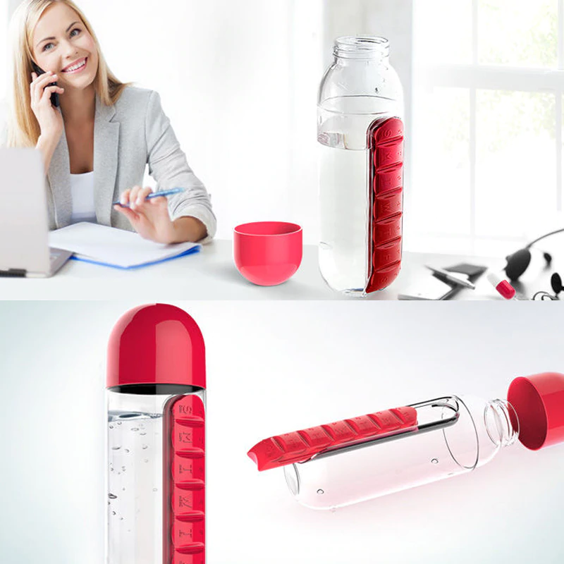 Water Bottle Pill Organizer - The Gadgets Outlet