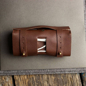 Brown Leather Cord Wrap