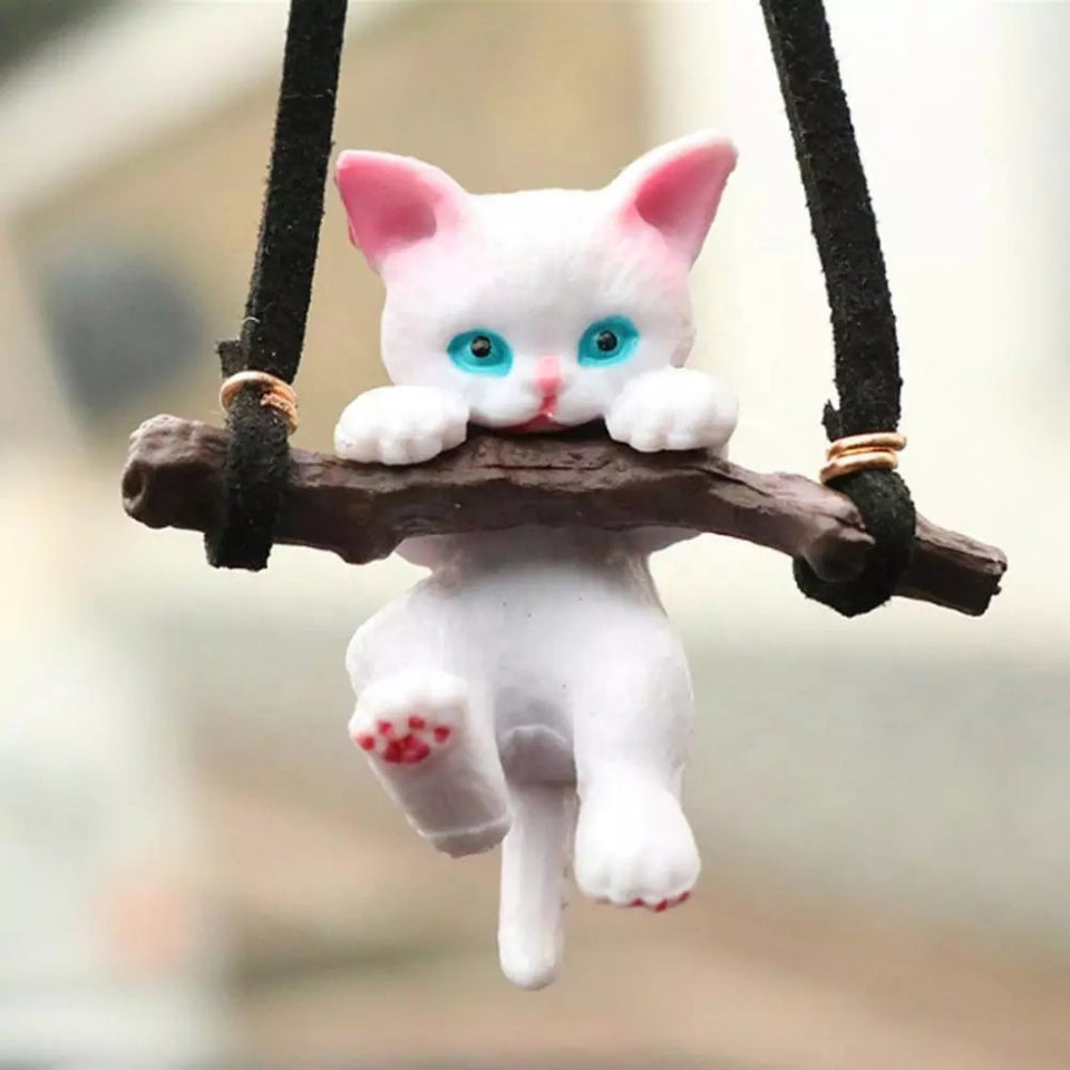 Clinging Cat Pendant Charm