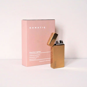 Golden Dual Arc Electric Lighter